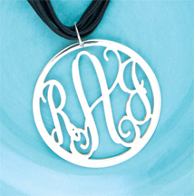 Filigree Monogram Pendant